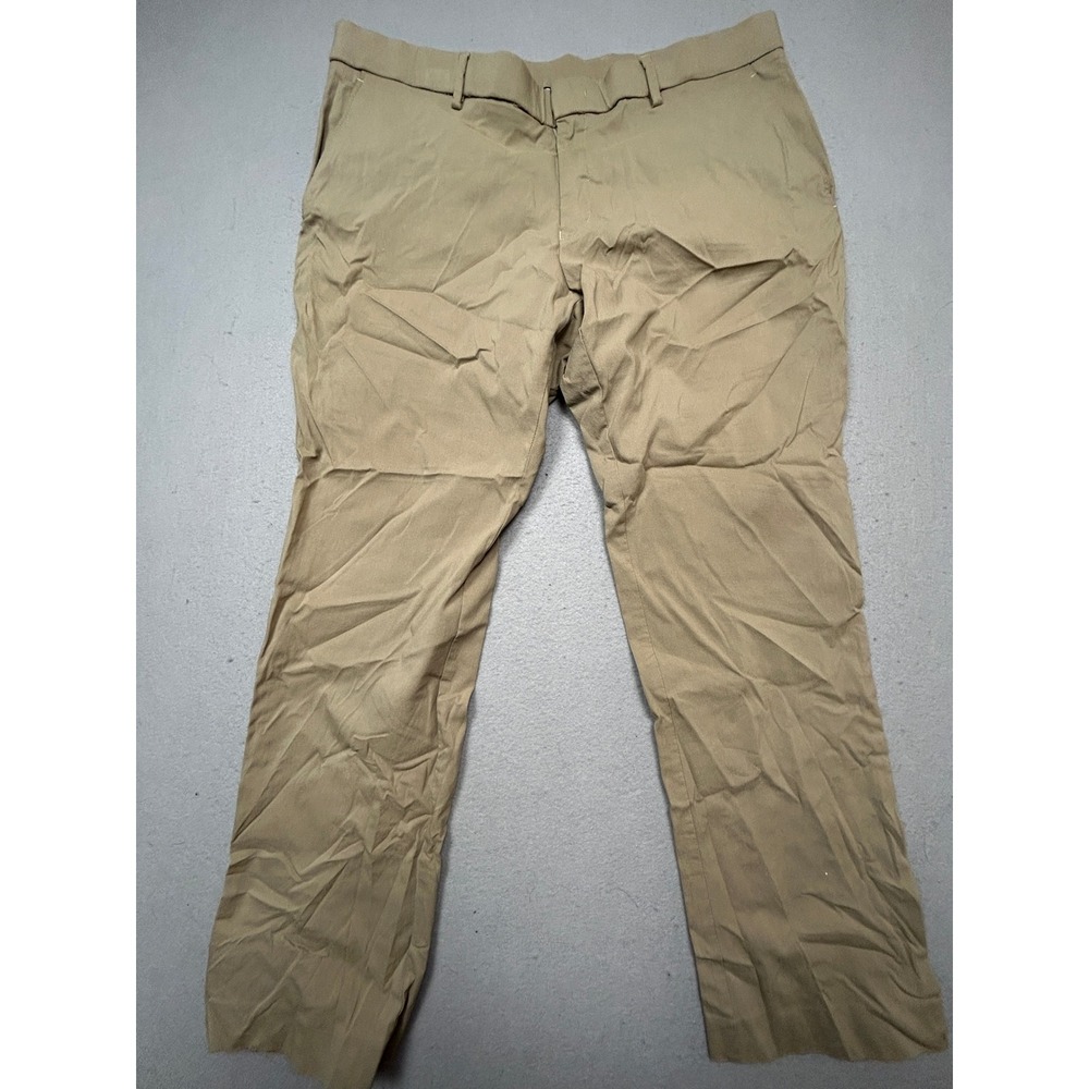 Tommy Hilfiger Chinos Rayon Nylon Spandex Khaki Tan 35x28 Mens
